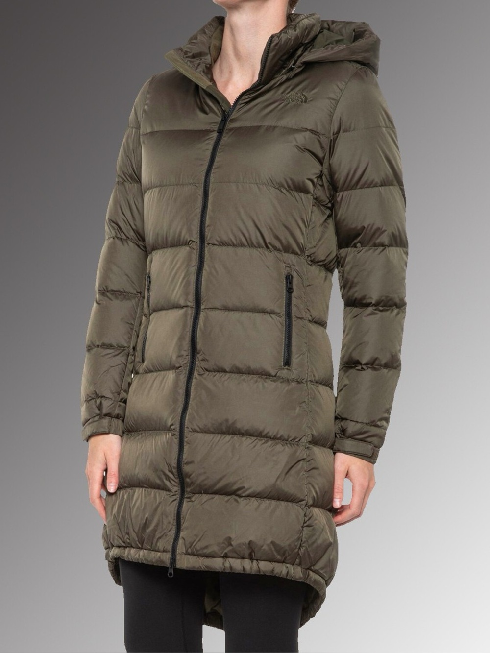 The North Face Sz M Metropolis III Green Down Fill Puffer Winter 550 Coat